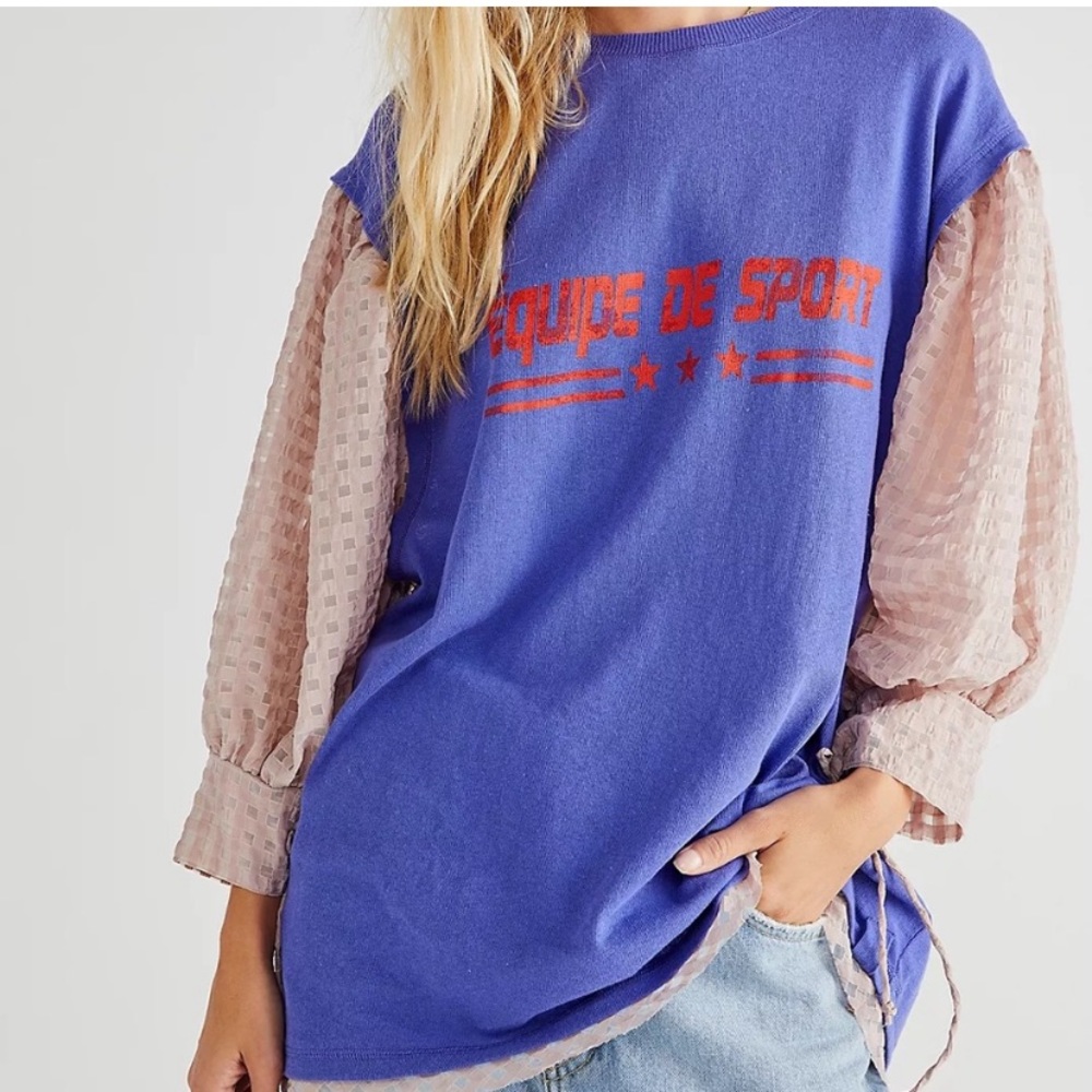 NWOT Free People Just Met top
